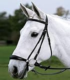 gerades Genickstück WALDHAUSEN STAR Trensenzaum Hannover, Warmblut, schwarz