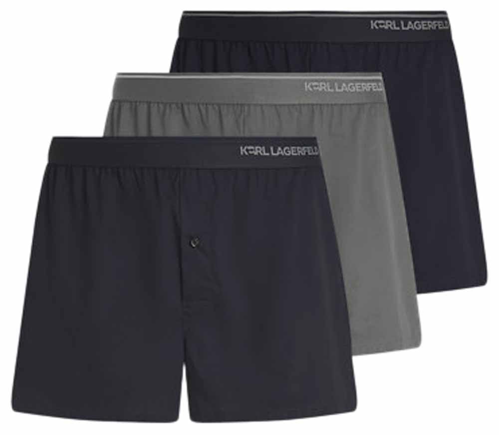 KARL LAGERFELD B.V Bokserki szorty Mężczyźni Karl Lagerfeld, Men's, Ikon Fusion Woven Boxer (3 Pack)