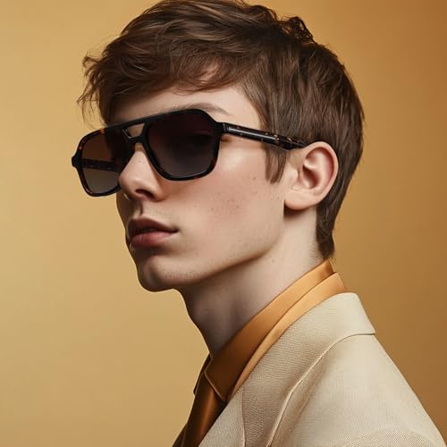 ZENOTTIC Aviator Sunglasses for Men Polarized: Aviator Sunglasses Womens - Retro Hexagonal Mans Pilot Sunglass2