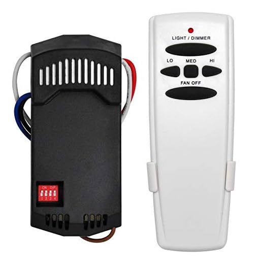 Universal Ceiling Fan Remote Control and Receiver Kit, Replacement for Hampton Bay, Hunter, Harbor Breeze, 3-Speed, Light Dimmer, Fan-HD5 L3H2010FANHD RR7079T CHQ7078T UC7078T FAN28R Fan-HD Kit