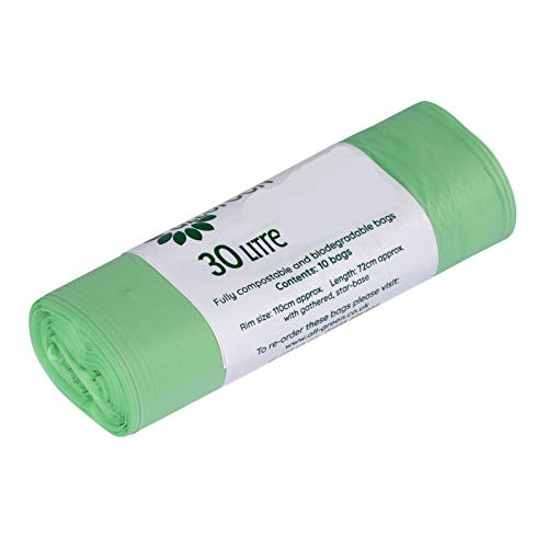 All-Green  Bolsas de Basura biodegradables y compostables (30 L, Pack de 10