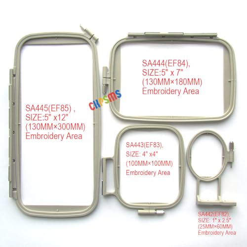 Bastidor de bordado CKPSMS compatible con Brother F440E y PE800 5