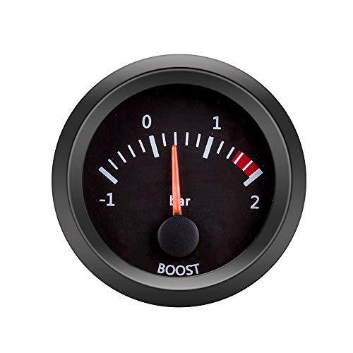 ETOPARS Motor Coche Auto 52mm kit medidor turbo boost kit de refuerzo Bar Puntero Indicador de luz LED Blanco Universal