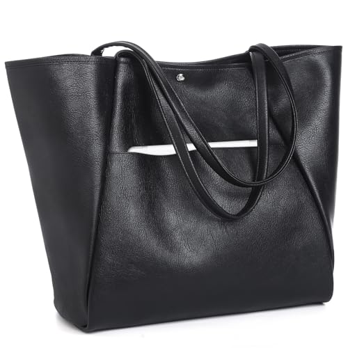 Black Tote Bag for Women Work 25L