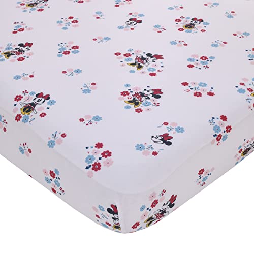 Drap-housse Minnie Mouse Disney pour créer un cocon floral de bébé