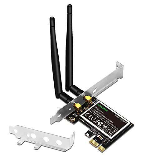 Linkstek Wireless N 600Mbps (2.4Ghz 300Mbps And 5Ghz 300Mbps) Pci-E Wi-Fi Adapter-Pcie Wi-Fi Card-Wireless Network Adapter For Windows 11 10 8.1 8 7, Xp And Windows Server (32/64Bit) Pcs (Pcie-N600) #TOP7