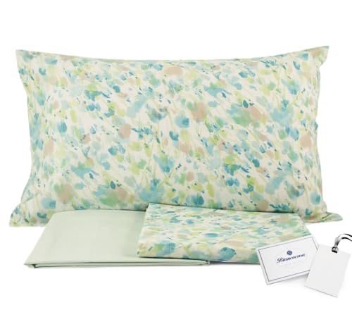 Completo lenzuolo MATRIMONIALE di SOMMA in percalle di cotone Art.M04 + Tavoletta profuma armadi per biancheria in omaggio by Biancocasa