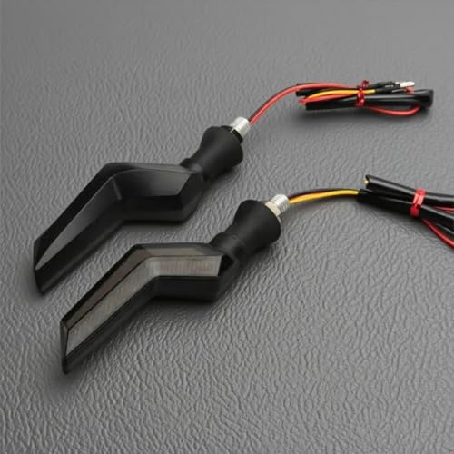 Luz trasera intermitente universal para motocicleta con intermitentes dinámicos de 12V DRL 6