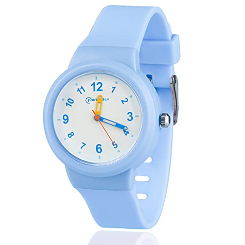 Edillas Kids Watches Analog for Boys Girls,Children Waterproof Watch for Kids Toddler Easy to Read Learn Time School Sport Wrist Watch with Soft Strap for 5-12 Years