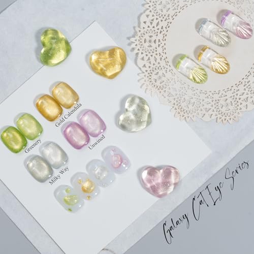 Set de 4 geles para uñas efecto ojo de gato 12ml miniatura 4