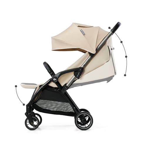 Image of Kinderkraft APINO Lightweight Stroller, Auto Folding, Beige