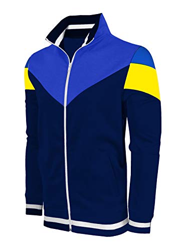 Image of SCREENSHOT-TRACK JACKET Mens Urban Hip Hop Premium Track Jacket - Slim Fit Side Taping Sportswear Urbanwear Streetwear Top