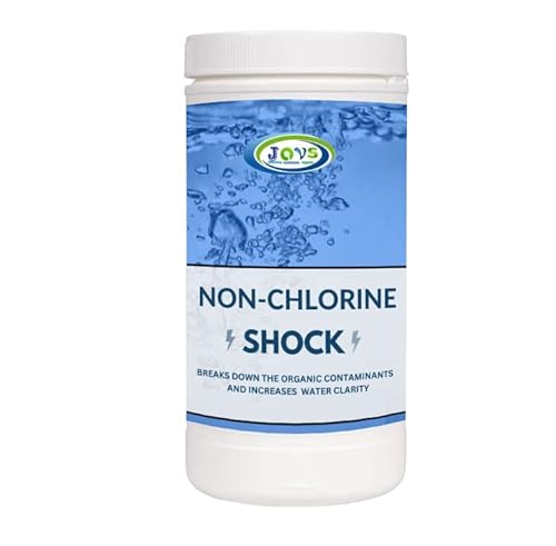 JOVS Non Chlorine Shock 1kg - Spa Treatment for Hot Tubs & Swimming Pools - Water Clarifier, Paddling Reducer, Cleaner, and Pool Maintenance Essential - Included Pool Chemicals.