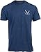 Ann Arbor T-shirt Co. U.S. Air Force | Licensed United States Airforce Shirt, USAF Airman Veteran Military for Men Women-(Navy,L)