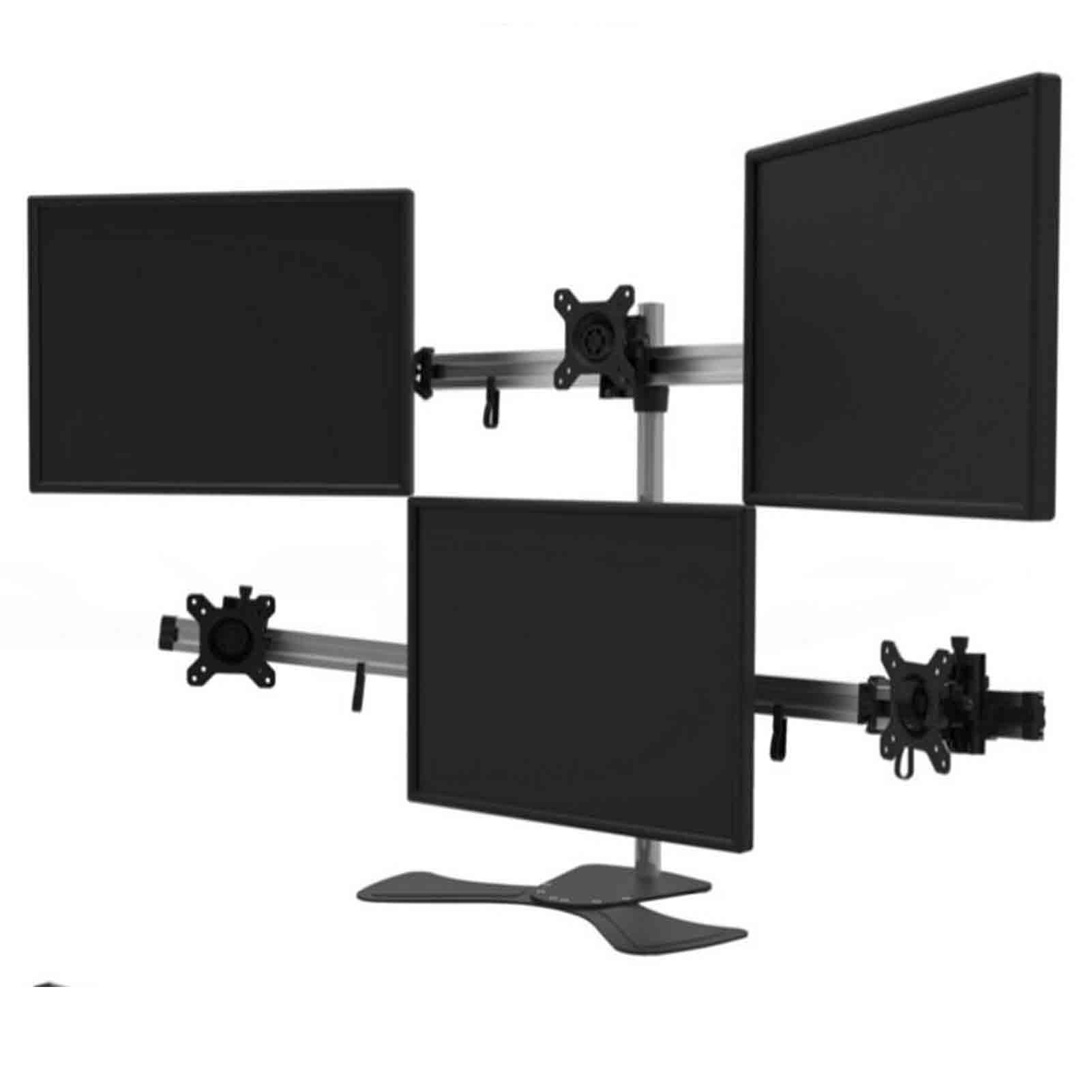 Stojak na telewizor, uchwyt na biurko z regulacją wysokości, przenośne ramię obrotowe do wyświetlaczy LCD, idealny do monitorowania giełdy i nieruchomości