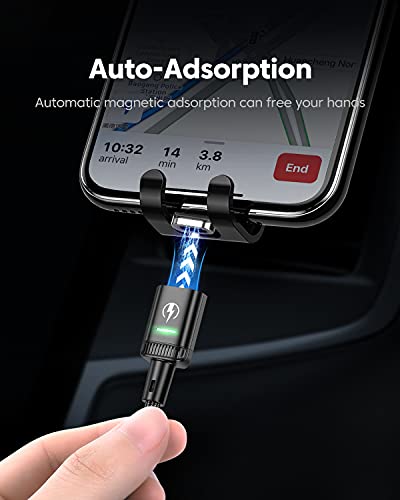 Kuulaa 3Pack Magnetic Charging Cable Usb C,3A Fast Charging/Data Transmission With 3 In 1 Charging Tips Nylon-Braided Phone Cable Compatible For Iproduct/Type C/Micro Device(3.3Ft/3.3Ft/3.3Ft) #TOP6