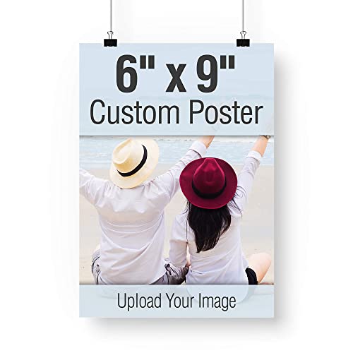 M&T Displays 6x9 Inch Custom Print Service Personalized Picture Poster Photo Paper Wall Art Printing Home Decor