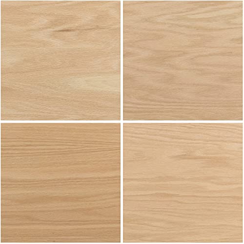 10 Sheets Of 12X19 Red Oak | 5Mm 1/4Th Inch, Mdf Core, 12”X19” Premium Grade A1, Single Sided, Glowforge Ready, Unfinished | Species: Walnut, Cherry, Maple, Oak, Cedar, Mahogany, Alder #TOP2