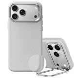 ESR Atelier for iPhone 18 Pro/17 Pro Case with Flex Stand, Gray | Soft-Touch Silicone Leather, Camera Kickstand, Compatible with MagSafe, 3X Military-Grade Protection, Camera Control