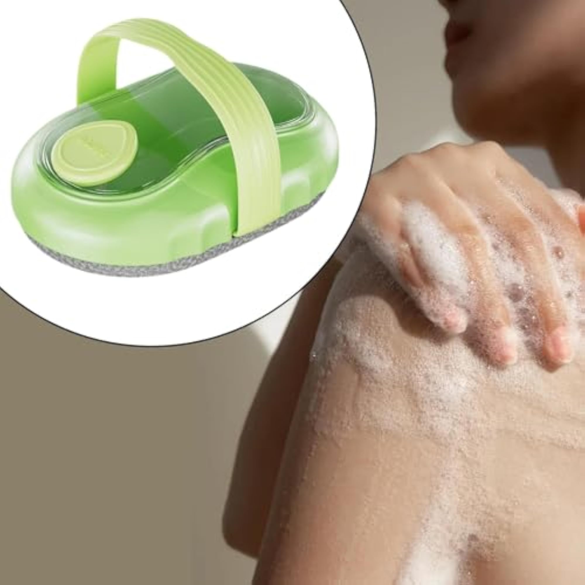 Comfortable Reusable Bath Brush, Portable Bathing Accessory