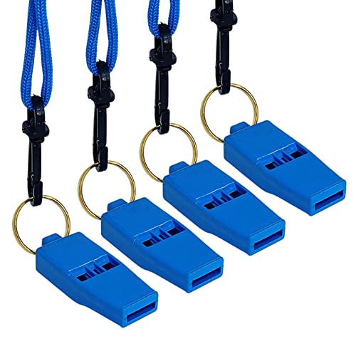 Image of RightCare Windy 636 Sports and Training Pea Less Whistles- Used by Professionals (Pack of 4)-Blue