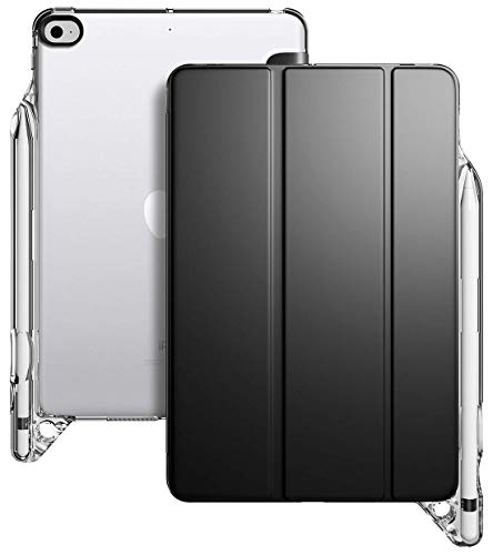 iPad Mini 5 Case, Poetic Smart Cover with Apple Pencil Holder, Flexible Soft Clear TPU Back, Slim Fit Trifold Stand Folio Front, Lumos X Series, for iPad Mini 5 7.9