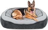 💦【Hundebett Waschbar】Hundebetten sind pflegeleicht und können mit einem feuchten Tuch abgewischt oder in der Maschine gewaschen werden. Es wird jedoch empfohlen, sie von Hand zu waschen und bei niedriger Temperatur zu trocknen. Eine sorgfältige Pflege verlängert die Lebensdauer Ihres Hundebettes und sorgt für eine saubere und hygienische Schlafumgebung für Ihren Hund.