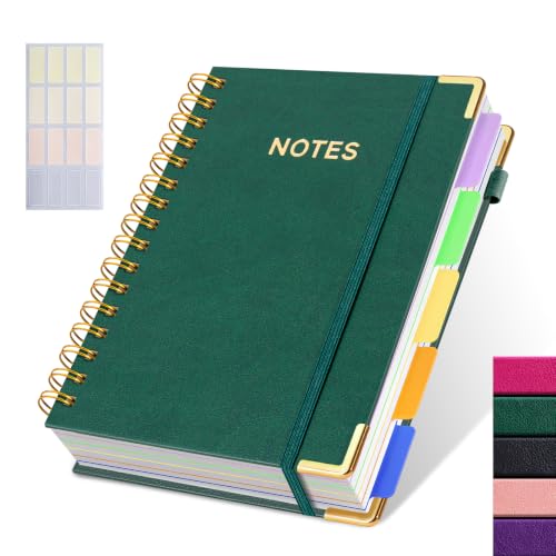 Cahier A5 rigide vert à spirale : la solution pour centraliser vos notes