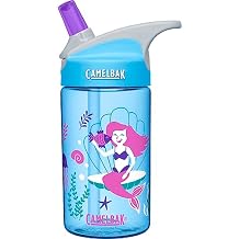 CamelBak Eddy Kids Water Bottle with Big Bite Valve, SpillResistant EasySip Design for Everyday Hydration, 12oz, Magical Mermaids