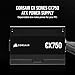 CORSAIR CX750 80 Plus Bronze Non Modular Low-Noise ATX 750 Watt Power Supply - NA - Black