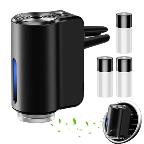 Ambientador automático para coche | Difusor de fragancia inteligente | Ajustable en 3 modos, con 3 botellas