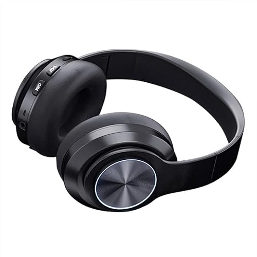 ワイヤレスヘッドホン ノイズキャンセリング Bluetooth5.2 ヘッドホン 有線 無線 両用 マイク内蔵 通話対応 40mmドライバー HiFi 折りたたみ可能 bluetooth オーバーイヤーヘッドホン 3.5mm接続 軽量 TFカード対応 快適なフィット感 音漏れ防止 ゲーム/テレワーク/通学通勤/スポーツ/音楽用 (ブラック)