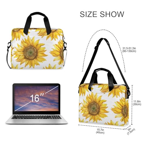 Maletín para laptop ALAZA estampado girasol 13-15.6" miniatura 5