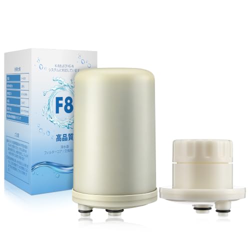 Saillong F8 Water Filter Replacement Cartridge and Reusable Cleaning Cartridge Combo Kit, Compatible with HG-N Type Water Ionizer, Compatible with Enagic Kangen LeveLuk SD501, JrIV, K8