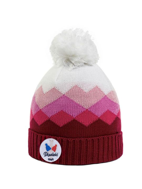 Bonnet enfant SULI en fils recyclés avec motif de montagnes