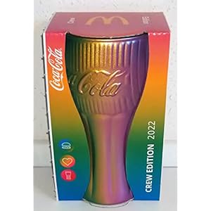 Crew Glas/Regenbogenglas/Mc Donald’s / 2022 / NEU/Sammelglas/Coca-Cola // Glas/Gläser/Limitierte Edition /
