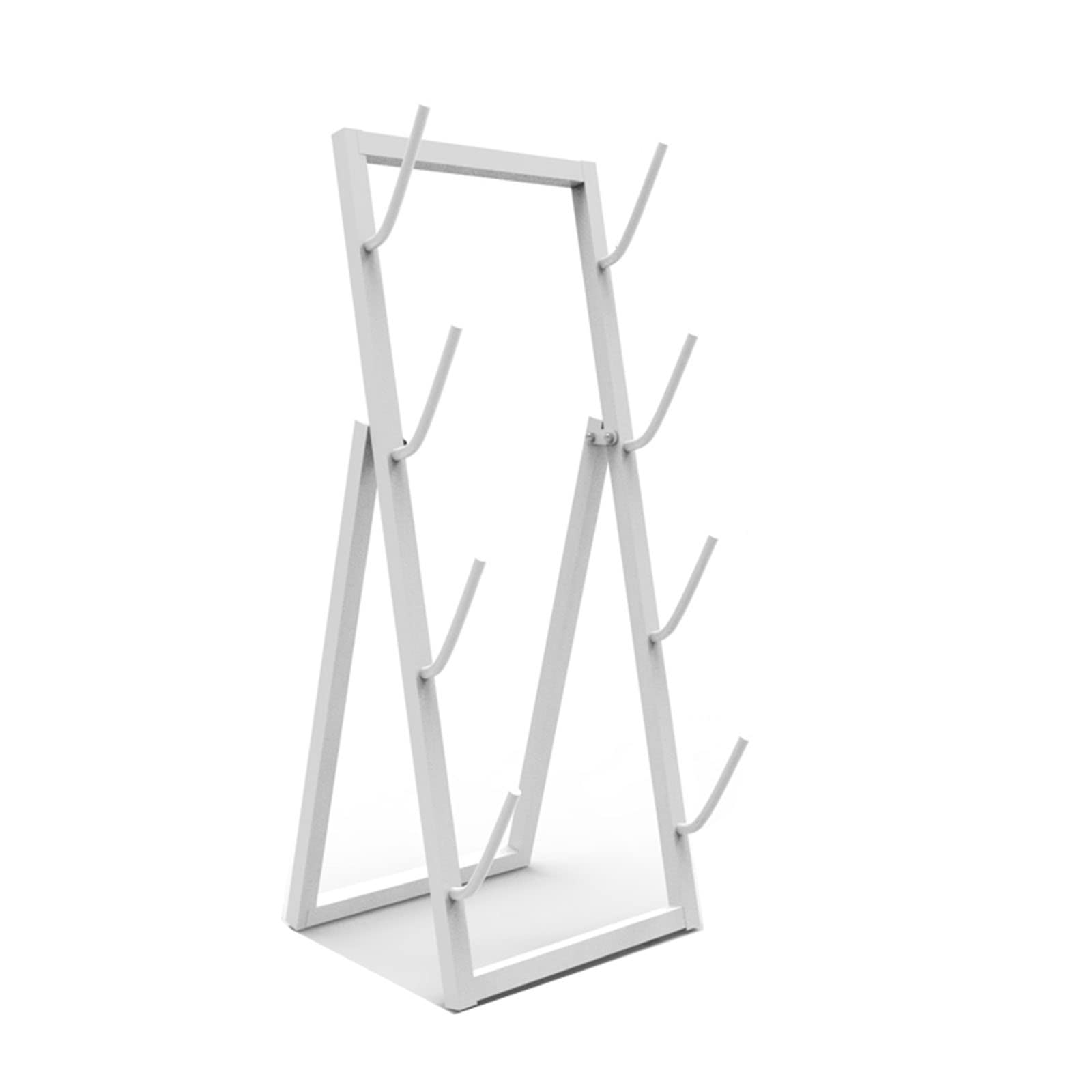 CKKNILV Basketball Organizer Display Rack Home Gym Storage Rack for Skateboards, 4-Tier Vertical Fitness Equipment Organize Holder, Free Standing Snowboard Display Stand