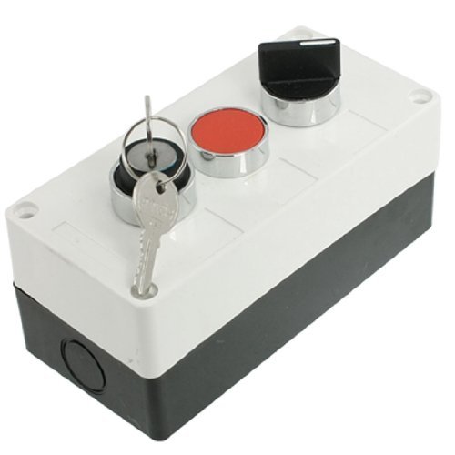AC 400V 10A On/Off 2 Position Rotary Selector Push Button Station Box ...