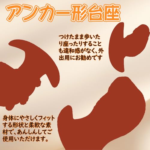 MAPARON アナルプラグ アンカー形台座 凹凸あり 液体シリコン 五つのサイズ M:5x10.4cm - 画像4