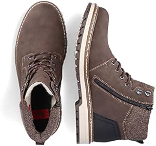 Rieker HEREN Enkellaarzen F3812, Mannen Veterlaarsjes,waterafstotend, riekerTEX,laarzen,chukka boot,halve laarzen,waterdicht,Bruin (braun / 25),40 EU / 6.5 UK : Rieker