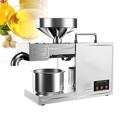 Presse à Huile électrique, Petit Extracteur D'huile Automatique Pour Maison, Acier Inoxydable, Presse à Froid/à Chaud, Pour Le Lin Cacahuète Sésame Colza Avocat Noix De Coco Tournesol Des Graines