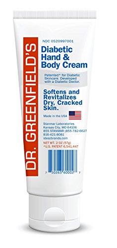 Dr Greenfield's Diabetic Hand and Body Cream for Sensitive and Delicate Skin - 2 ounces
