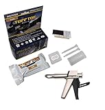 Tuff Toe Work Boot Repair Kit: (TAN) TUFF Gun APPLICATOR & Boot Bundle (Tan) Combo Upgrade Leather Boot Shoe Adhesive Resole Restore Steel Toe Work Boots