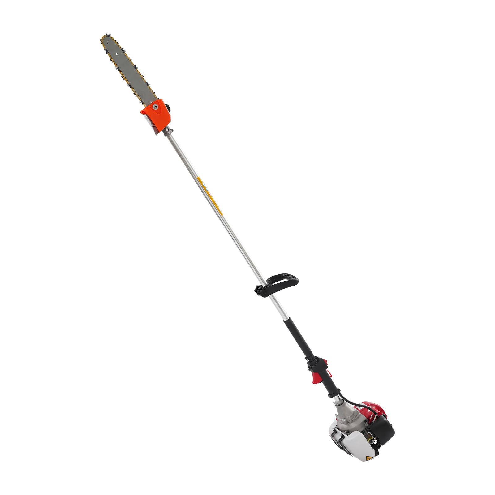 spalinowa pilarka łańcuchowa z benzyną, 43CC, astschere, 1,47 m długa rękojeść do cięcia drewna, cięcia drzew, 1,25 kW, 1,7 KM, 8500 obr/min gazowa pilarka łańcuchowa z długą rękojeścią
