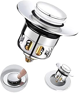 Sink Plug Replacement Universal pop up Sink Plugs,(34-40mm)Stainless Steel Drain Universal Sink Plugs, pop up Sink Plugs for Kitchen and Bathroom,Bath,Basin