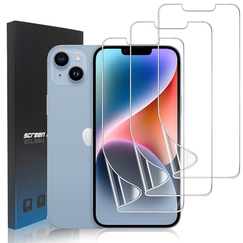 zonyee 3 Pack for iPhone 14 Screen Protector Flexible Soft