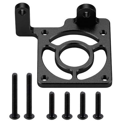 MORLORDY CNC 30x30mm RC Motor Cooling Fans Mount for TRX 1/10 Bandit XL-5, Rustler, Slash 2wd RC Truck Upgrade Parts (Black)