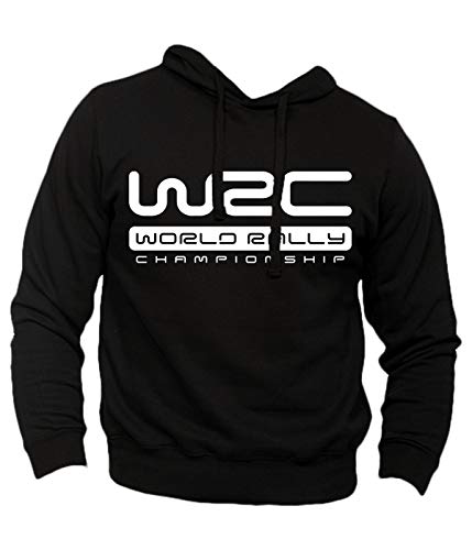 100% Made in Italy Felpa Rally WRC Campionato del Mondo Rally - Sweatshirt Auto Corse Motori GP (Nero, M)