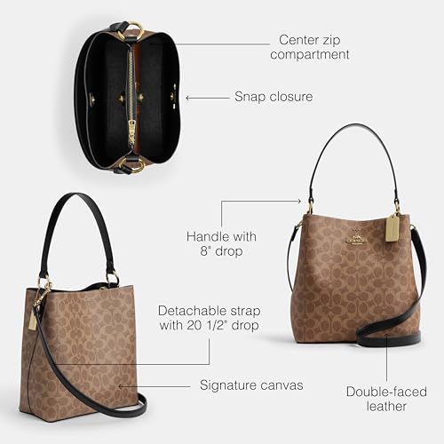 Coach Town Bucket Bag, IM/Tan/Black3