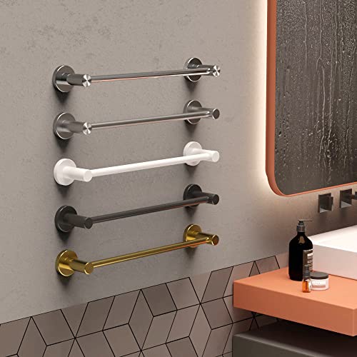 Adjustable 16 To 27.6 Inch Single Bath Towel Bar, Zuext Satin Brushed Nickel Stainless Steel Towel Holder Hanger,Wall Mount Expandable Hand Towel Rod For Bathroom Kitchen,1" Tube Towel Rail W/ S Hooks #TOP6